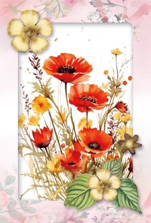 Preview: Reddy Cards Bastelset Wildblumen