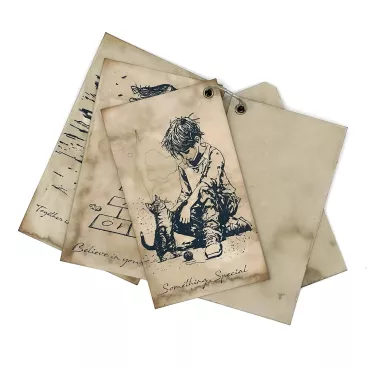 Preview: Katy Sue Designs Andy Skinner Pre-Cut Rubber Stamp Set Something Special