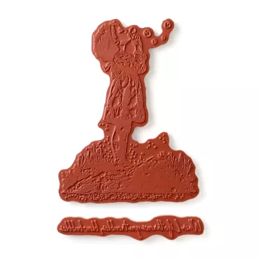 Preview: Katy Sue Designs Andy Skinner Pre-Cut Rubber Stamp Set Blowing Bubbles