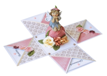 Preview: Reddy Cards Klappboxen Rosen / Blumen