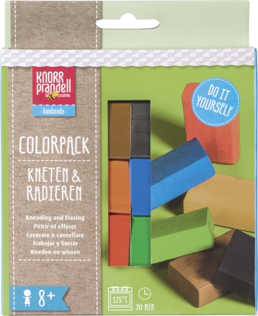 Preview: Knorr Prandell Modelliermassen Set Colorpack Basic Kneten und Radieren
