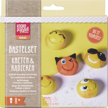 Preview: Knorr Prandell Modelliermassen Bastel-Set Be Happy Kneten und Radieren