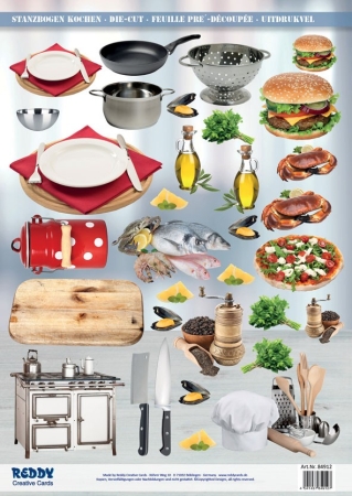 Reddy Cards Stanzbogen Kochen