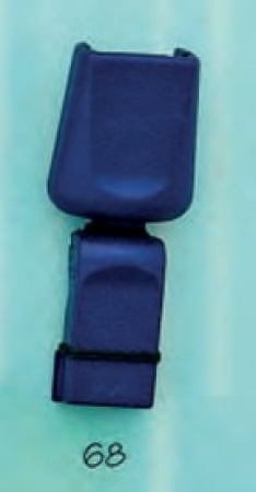 Kordelende 17 mm DL6mm blau