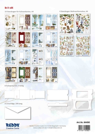 Preview: Reddy Cards Weihnachtliche Kulissenkarten