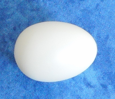 Preview: Kunststoffei weiß 6,5 cm