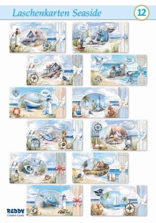 Reddy Cards Bastelset Laschenkarten Seaside
