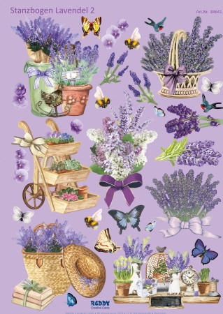Reddy Cards Stanzbogen Lavendel 2