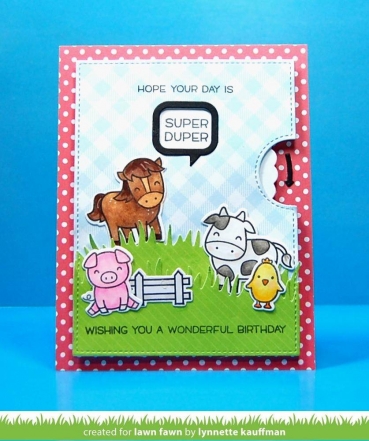 Preview: Lawn Fawn Clear Stamps Reveal Wheel Sentiment Stamps