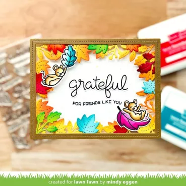 Lawn Fawn Backdrop Dies Fall Leaves