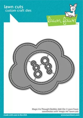 Lawn Fawn Magic Iris Add-On Dies Thought Bubble