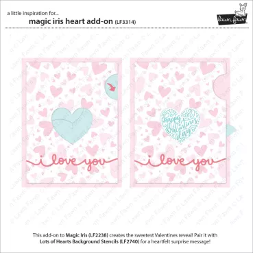 Preview: Lawn Fawn Magic Iris Add-On Dies Lawn Cuts Heart