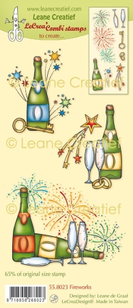 Leane Creatief Fireworks Combi Clear Stamp