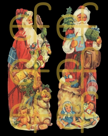 Lebkuchen Bild Weihnachtsmänner 11,5 cm