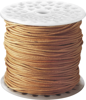 Lederriemen 1 mm pro Meter natur