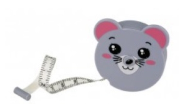 Preview: Rollmaßband Motiv Maus