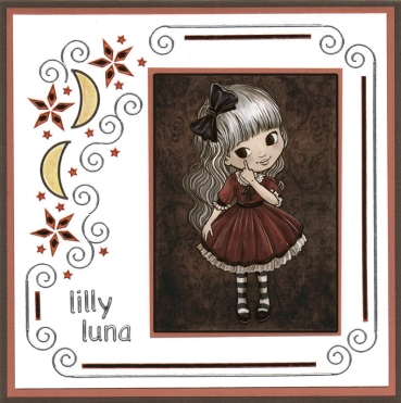 Preview: Yvonne Creations Stanzbogen Lilly Luna Just Being Gorgeous