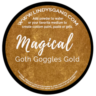 Lindy's Stamp Gang Goth Goggles Gold Magical ca. 7 Gramm