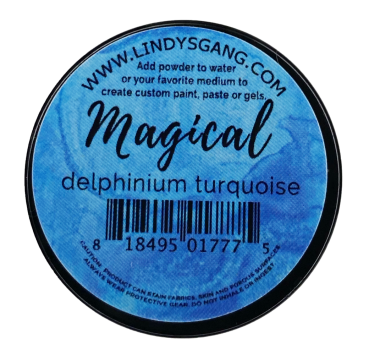 Lindy's Stamp Gang Delphinium Turquoise Magical