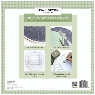 Preview: Lisa Horton Crafts  Rotating Crafting Platform with Interchangeable Cutting Mat and Tacky Mat Bastelmatte