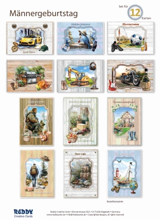 Reddy Cards Bastelset Männergeburtstag