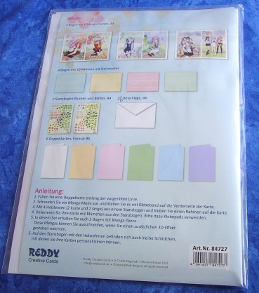 Preview: Reddy Cards Grußkartenset Manga Teens 1