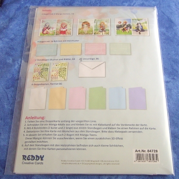 Preview: Reddy Cards Grußkartenset Manga Teens 2
