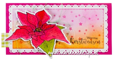 Preview: Marianne Design Clear Stamp & Die Tiny's Flowers Poinsetta