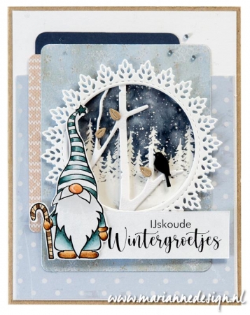 Preview: Marianne Design A4 Papier Sheet Winter Landscapes Mini's
