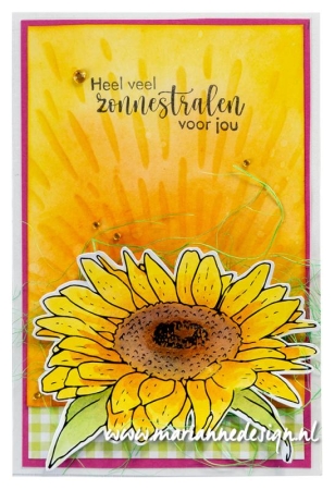 Preview: Marianne Design Clear Stamp & Die Tiny's Flowers Sunflower