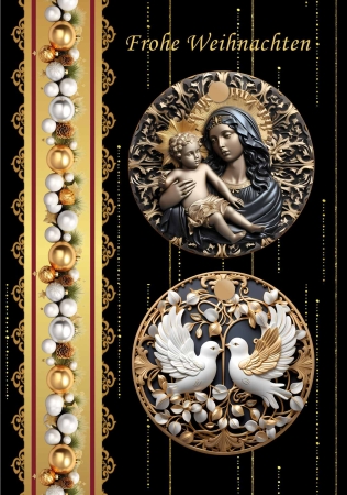 Reddy Cards Medaillonkarten Weihnachten