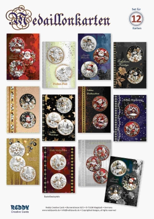 Reddy Cards Medaillonkarten Weihnachten 2