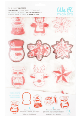 Preview: We R Makers Christmas Die and Stamp Shifters Globe