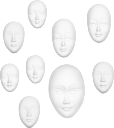 Knorr Prandell Gießform MiniMasken 1