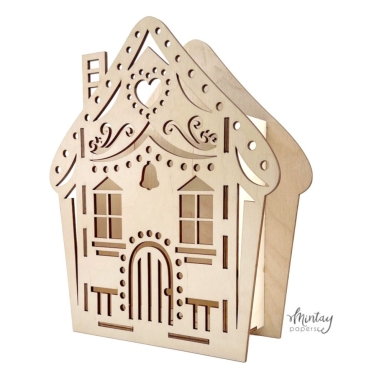 Mintay Woodies Decor Gingerbread House Box