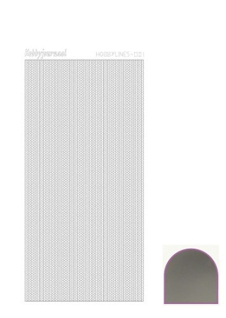 Hobbylines Stickerbogen Mirror Silber