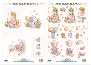 Reddy Cards 3D-Stanzbogen Moreheads im Garten
