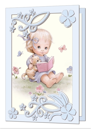 Preview: Reddy Cards 3D-Stanzbogen Moreheads im Garten