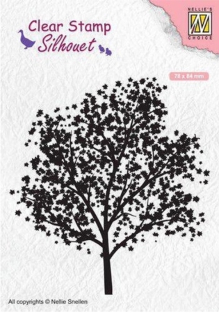 Nellie Snellen Silhouette Clear Stamps Transparente Stempel Tree
