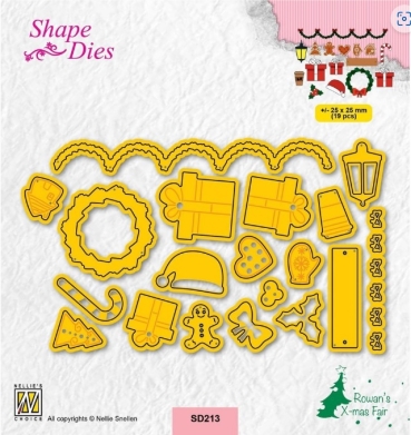 Nellie Snellen Shape Dies Christmas Fiddles 2