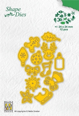 Nellie Snellen Shape Dies Christmas Fiddles