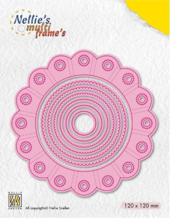 Nellie Snellen Nellie's Multi Frame Dies Rosette Round