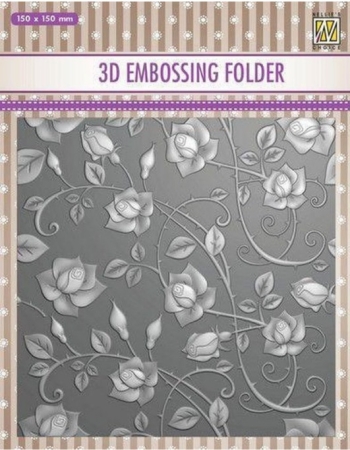 Nellie Snellen 3D Embossing Folder Roses