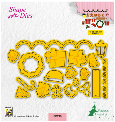 Nellie Snellen Shape Dies Christmas Fiddles