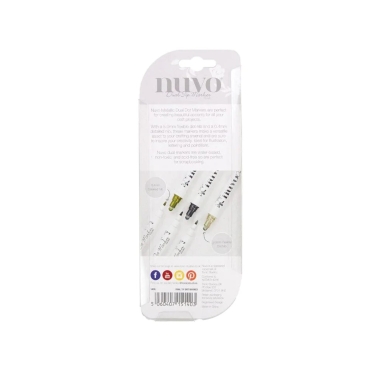 Preview: Nuvo Dual Tip Dot Markers Metallic Set Stift mit zwei Spitzen