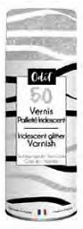 Odif Colour Farbe 125 ml Glitter Varnish 50 Multicolor