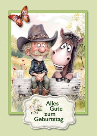 Preview: Reddy Cards Bastelset Geburtstag Oma & Opa 2