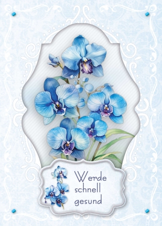 Preview: Reddy Cards Bastelset Orchideen