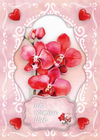 Reddy Cards Bastelset Orchideen