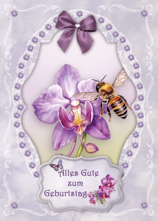 Reddy Cards Bastelset Orchideen